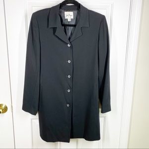 Vintage Black Long Blazer Jacket